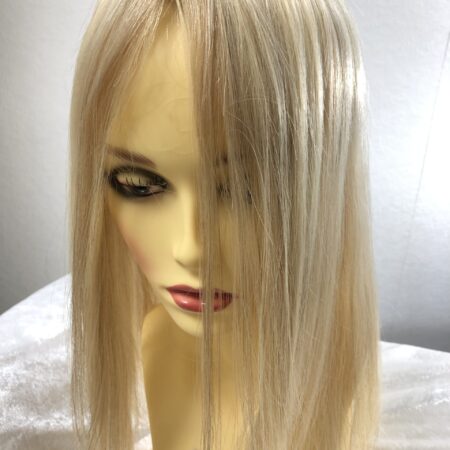 Human Hair Topper 12" Blonde